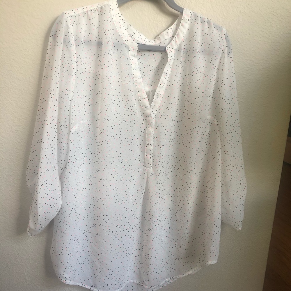 The Perfect Blouse with Neon Polka Dots